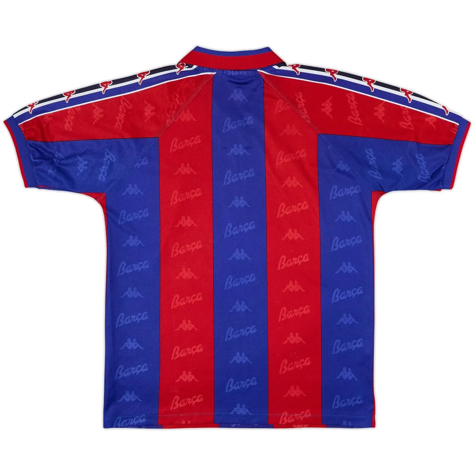 1995-97 barcelona home classic football jersey back view authentic retro kit