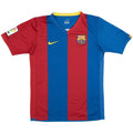 2006-07 barcelona home vintage shirt front view wide stripes unicef logo