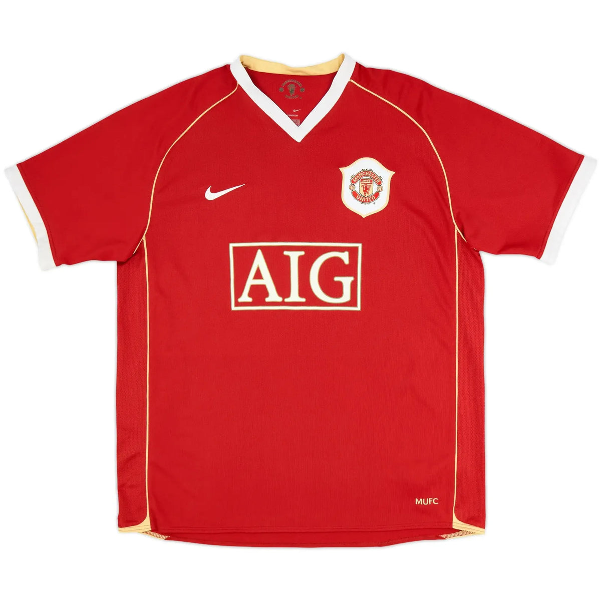 2006 07 manchester united home classic football jersey back view ronaldo 7 print