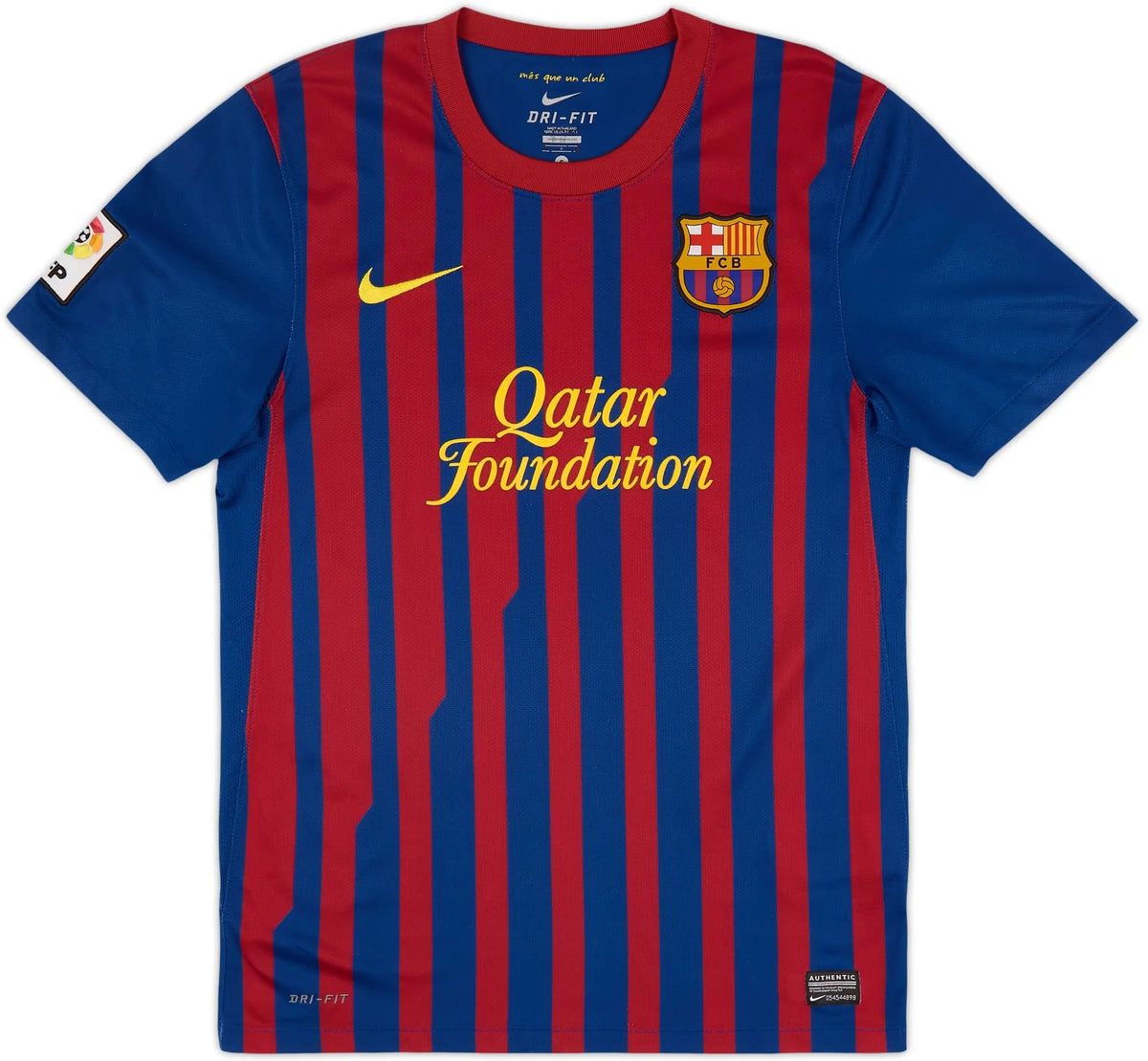 2011-12 barcelona home classic football jersey back view messi 10 print
