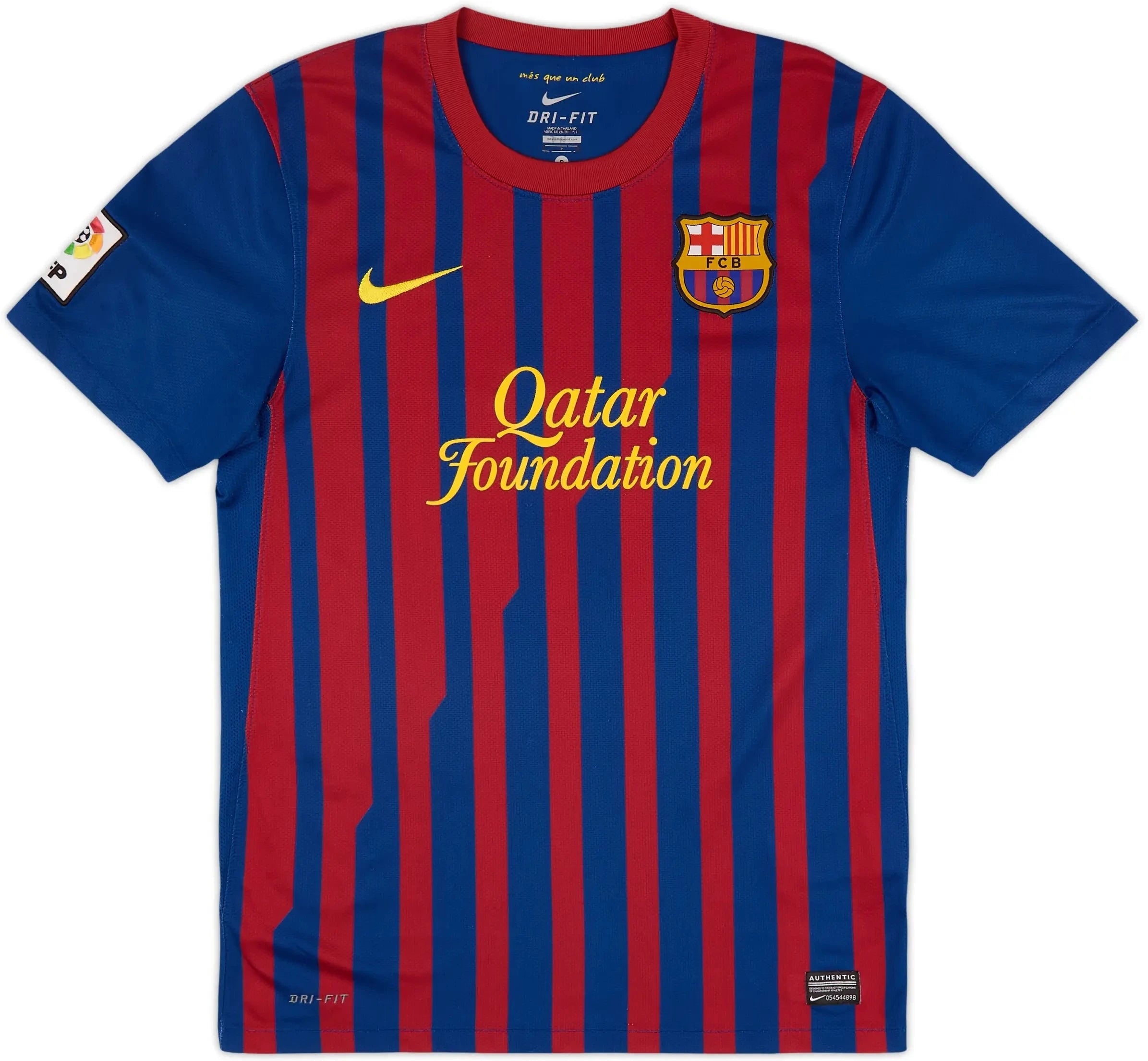 2011-12 barcelona home classic football jersey back view messi 10 print