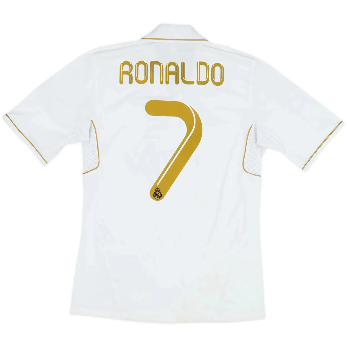 2011 12 real madrid home classic football jersey back view ronaldo 7 print