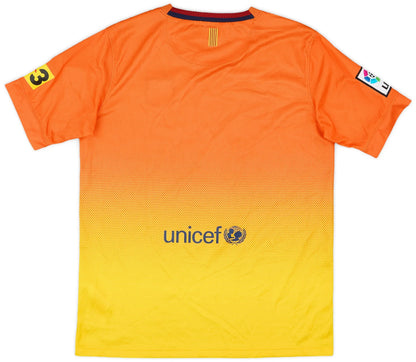 2012-13 barcelona away classic football jersey back view authentic retro kit