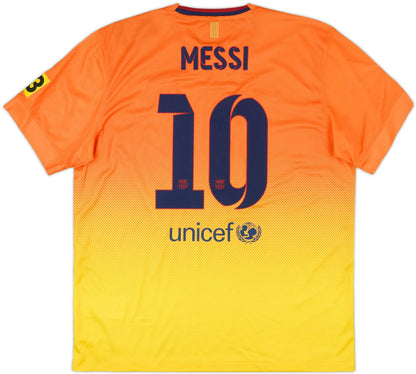 2012-13 barcelona away classic football jersey back view messi 10 print