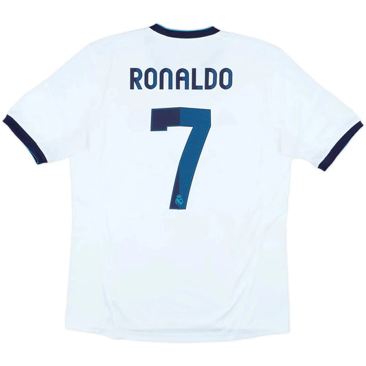 2012 13 real madrid home classic football jersey back view ronaldo 7 print