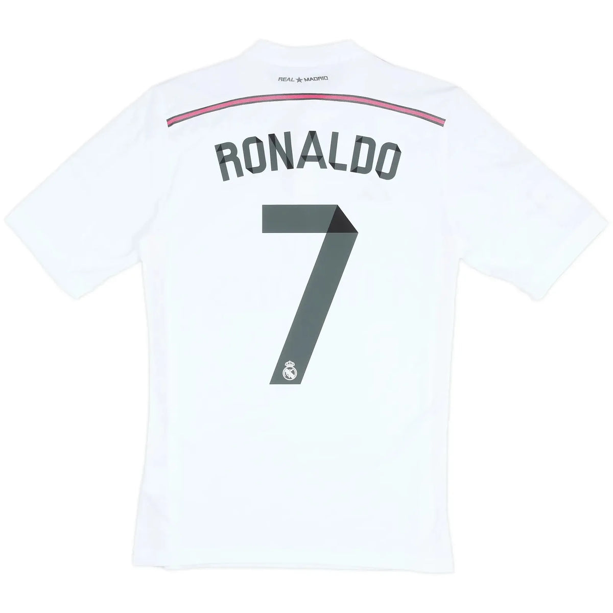 2014 15 real madrid home classic football jersey back view ronaldo 7 print