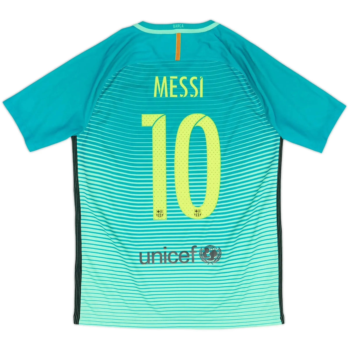 2016-17 barcelona third classic football jersey back view messi number 10 print