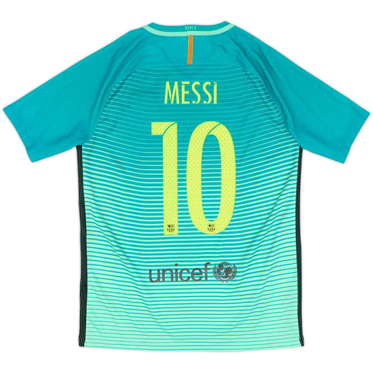 2016-17 barcelona third classic football jersey back view messi number 10 print