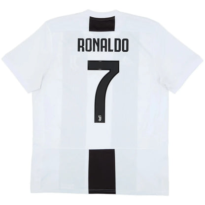 2018 19 juventus home classic football jersey back view ronaldo 7 print