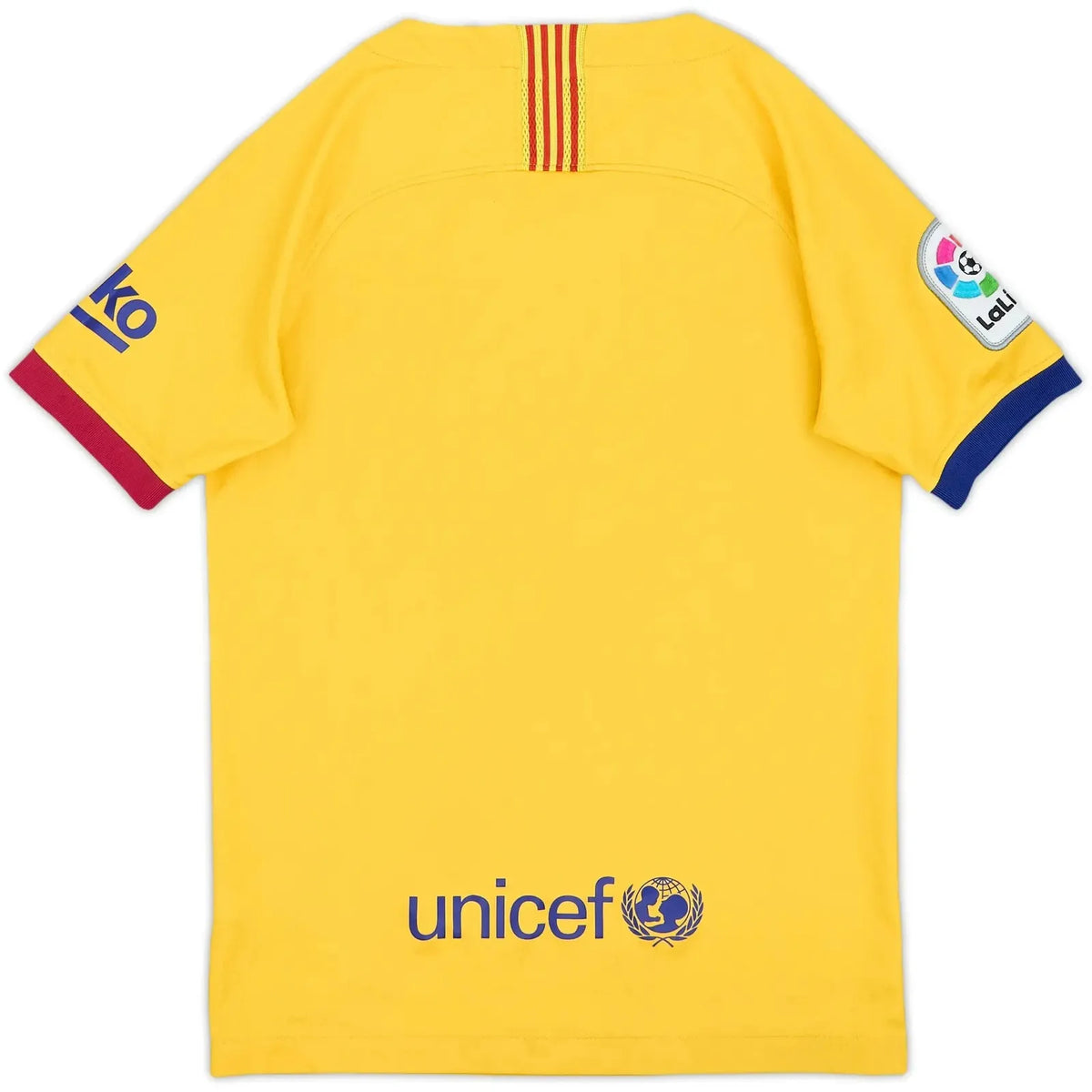 2019-20 barcelona away classic football jersey back view authentic retro kit