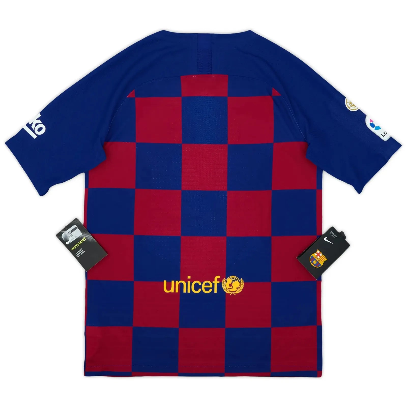 2019-20 barcelona home classic football jersey back view authentic retro kit