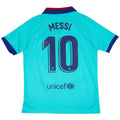 messi 10 2019-20 barcelona third football jersey back view authentic print