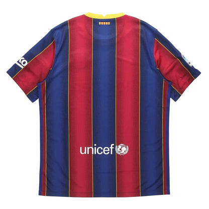 2020-21 barcelona classic football jersey back view authentic retro design