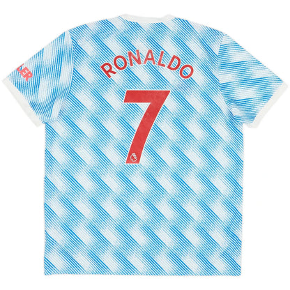 2021 22 manchester united away classic football jersey back view ronaldo 7 print