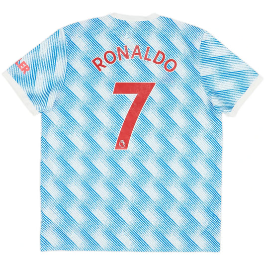 2021 22 manchester united away classic football jersey back view ronaldo 7 print