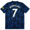 2021 22 manchester united third classic football jersey back view ronaldo 7 print