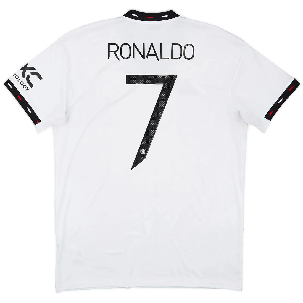 2022 23 manchester united away classic football jersey back view ronaldo 7 print