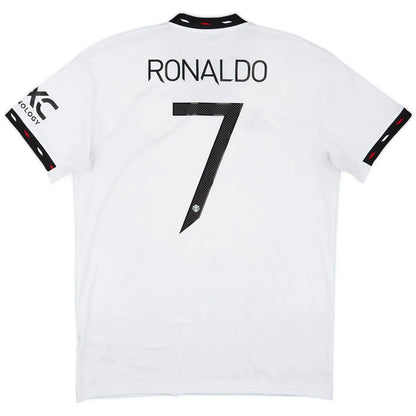 2022 23 manchester united away classic football jersey back view ronaldo 7 print
