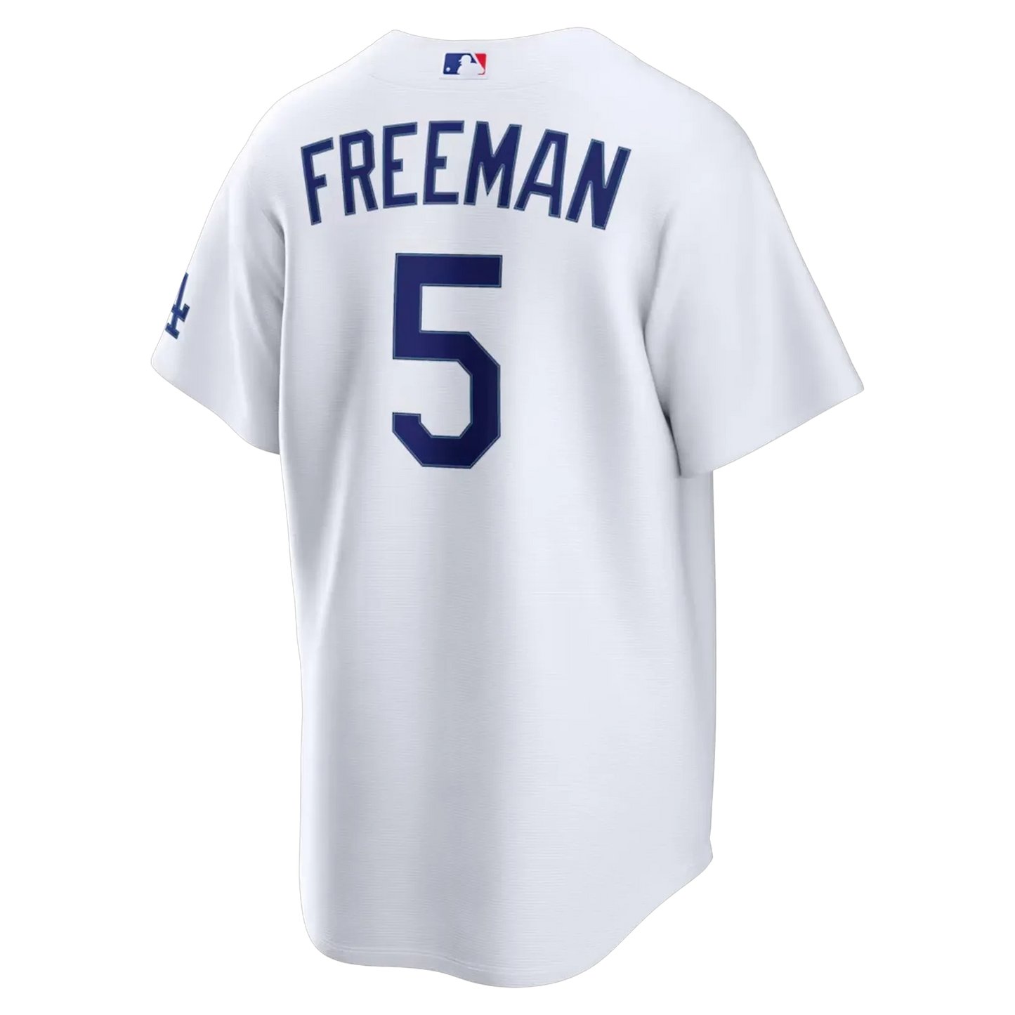 freddie freeman los angeles dodgers home white stadium jersey back view freeman 5 print